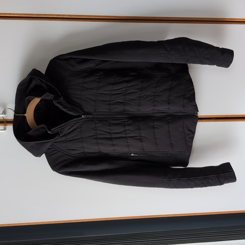 Lululemon Push Your Pace Jacket 6 Quilted Convertible Black First Edition